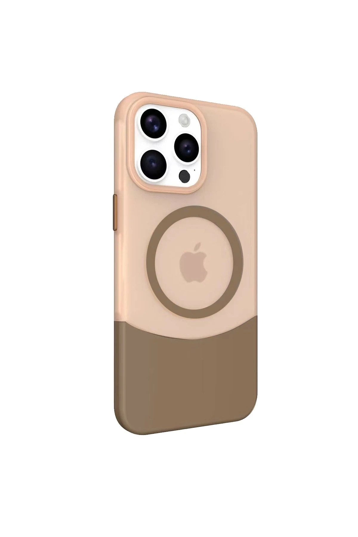 Mey İthalat® iPhone 14 Pro Max PC Suit Magsafe Kapak - Kahverengi