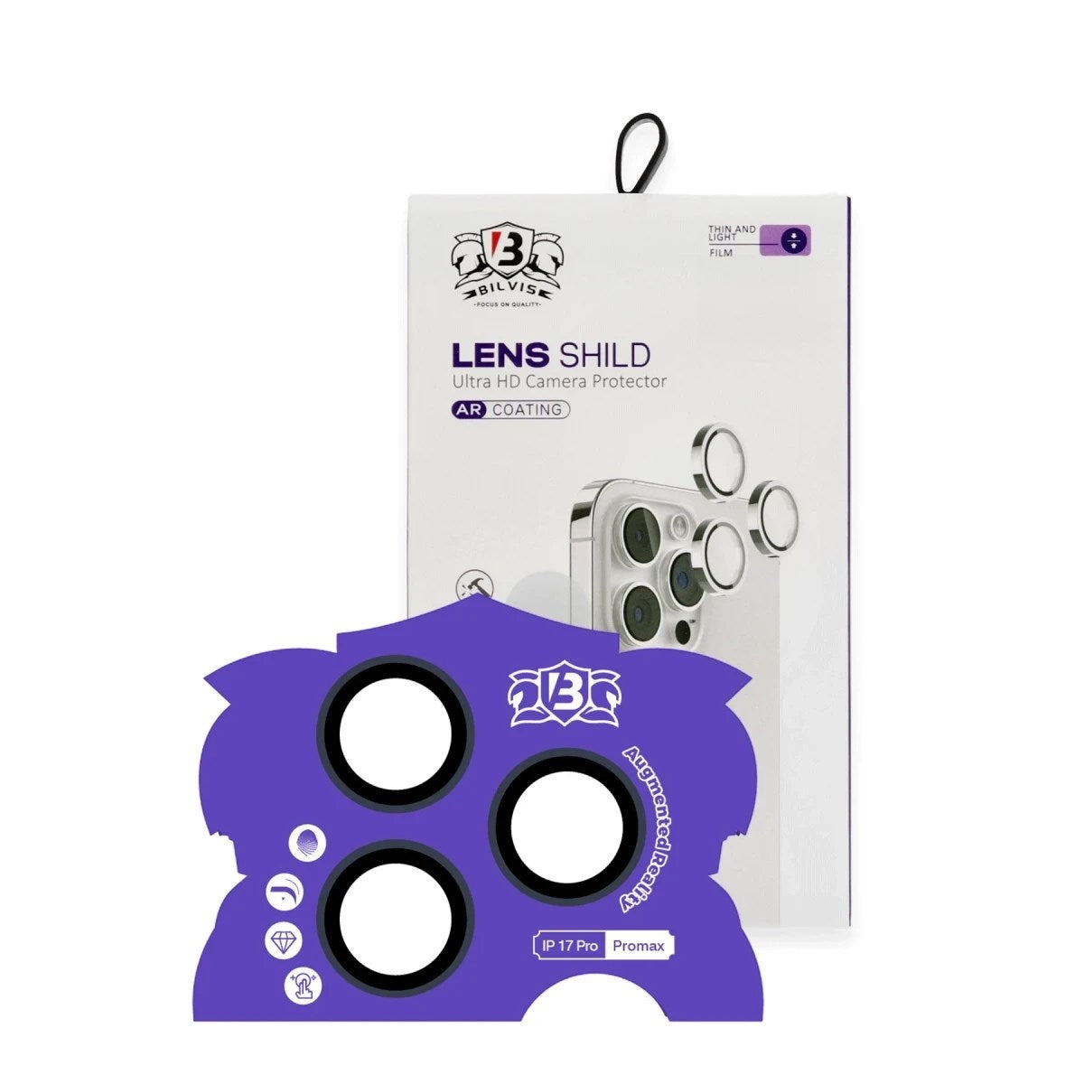 Mey İthalat® iPhone 17 Pro Max Bilvis Titan Kamera Lens - Lacivert