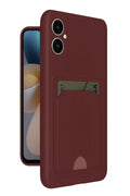 Mey İthalat® Samsung Galaxy A05 Kelvin Kartvizitli Silikon - Bordo
