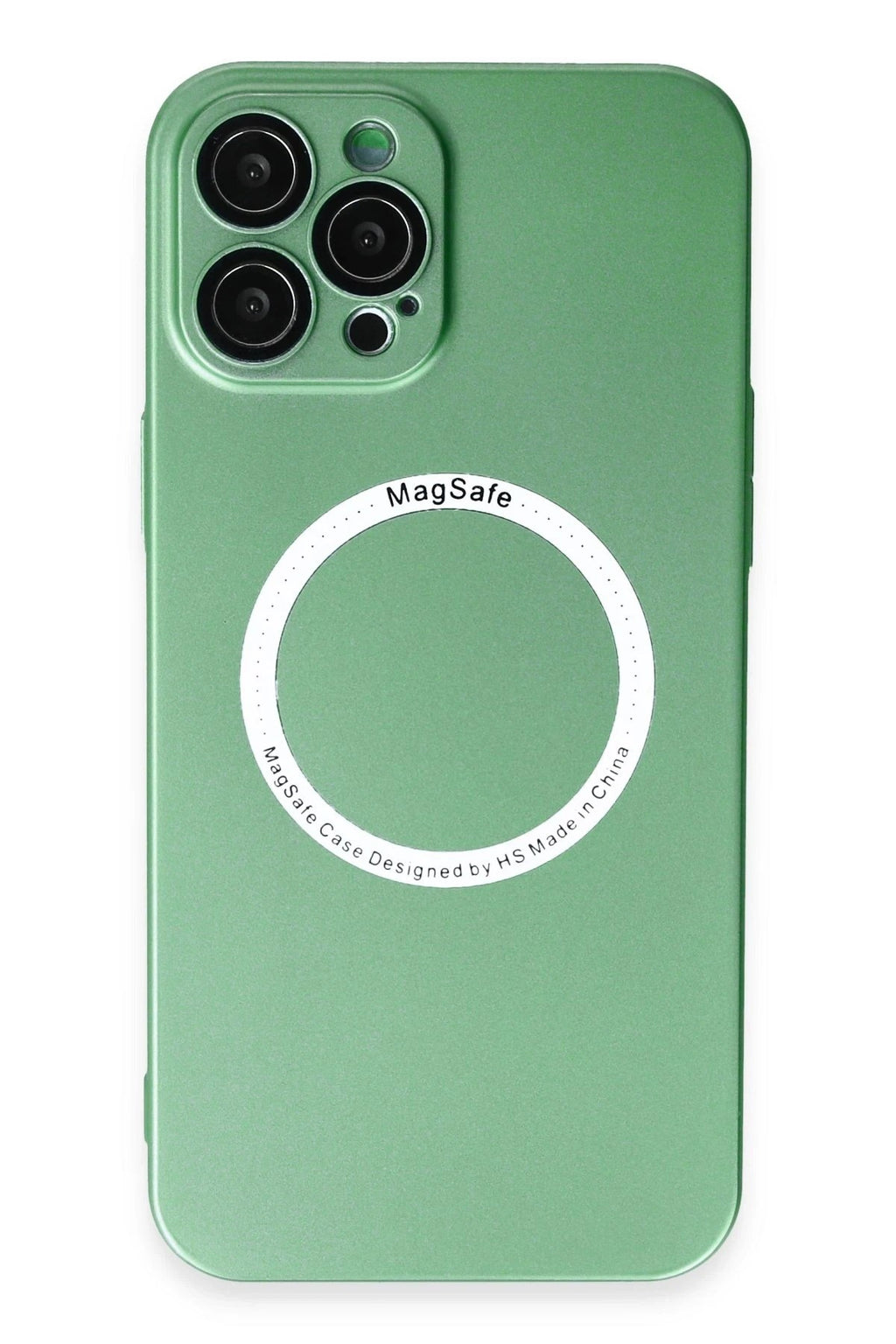 Mey İthalat® iPhone 12 Pro Kılıf Jack Magneticsafe Lens Silikon - Yeşil