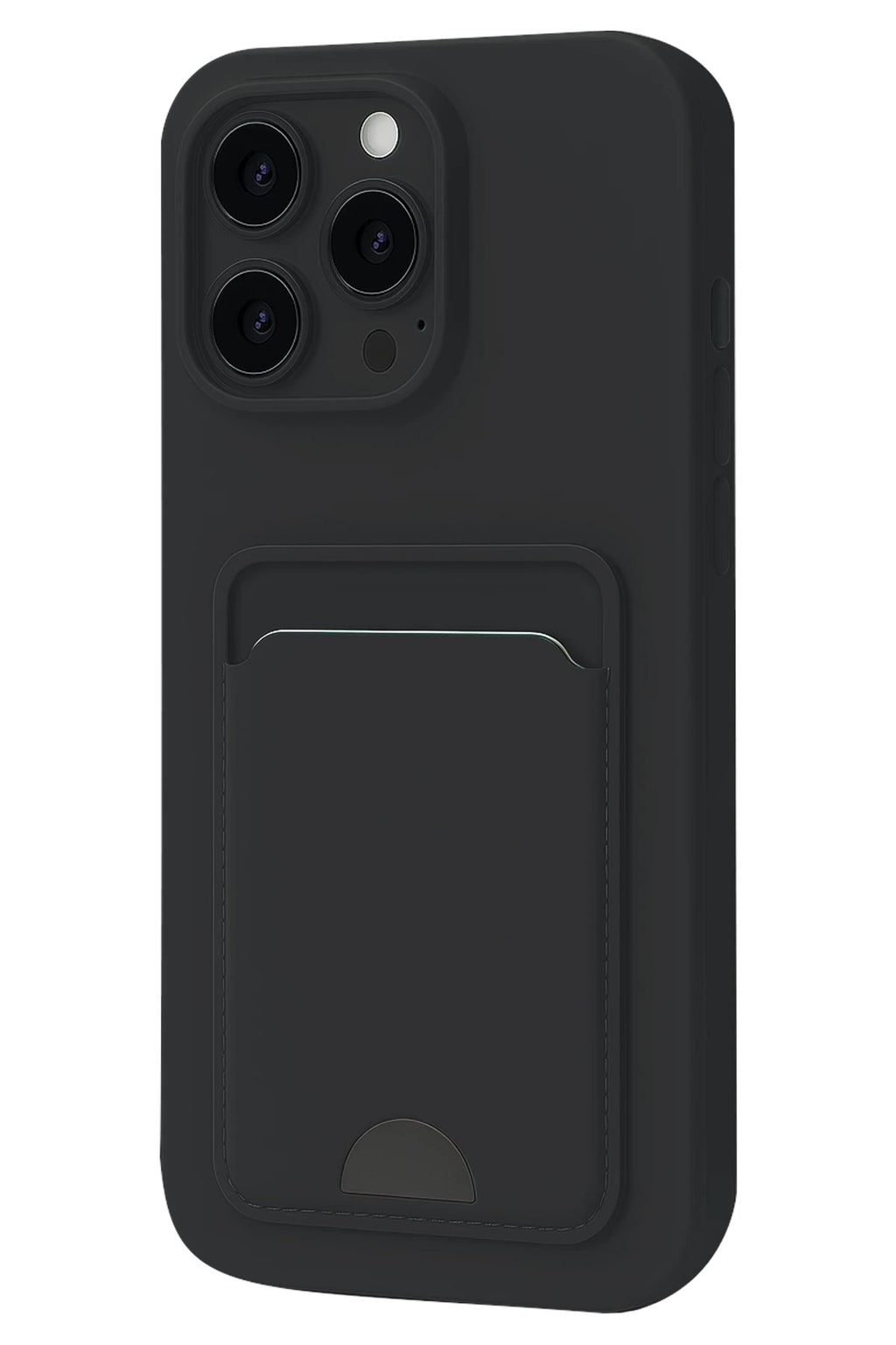 Mey İthalat® iPhone 16 Pro Max Kılıf Kelvin Kartvizitli Silikon - Siyah