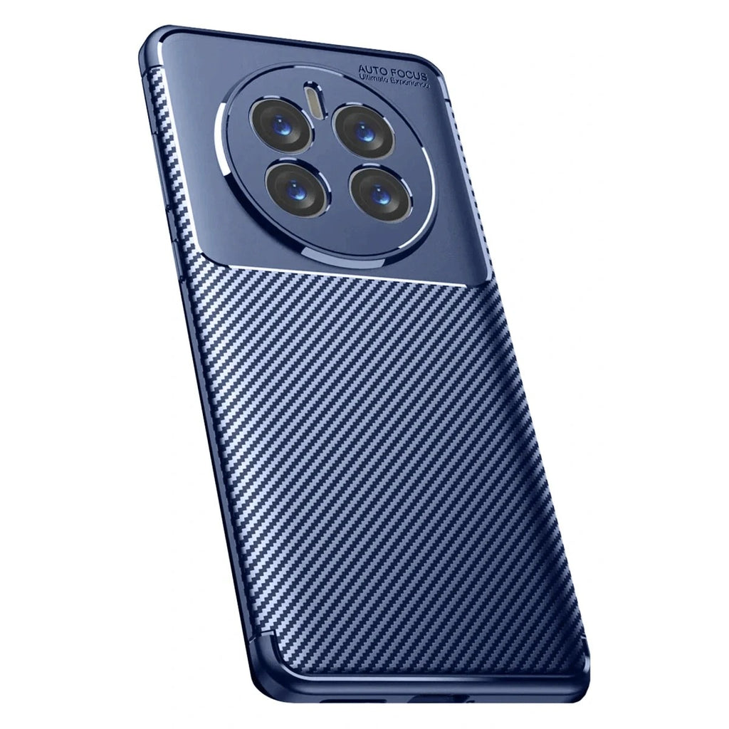 Mey İthalat® Realme 12 Pro Plus Kılıf Auto Focus Karbon Kapak - Lacivert
