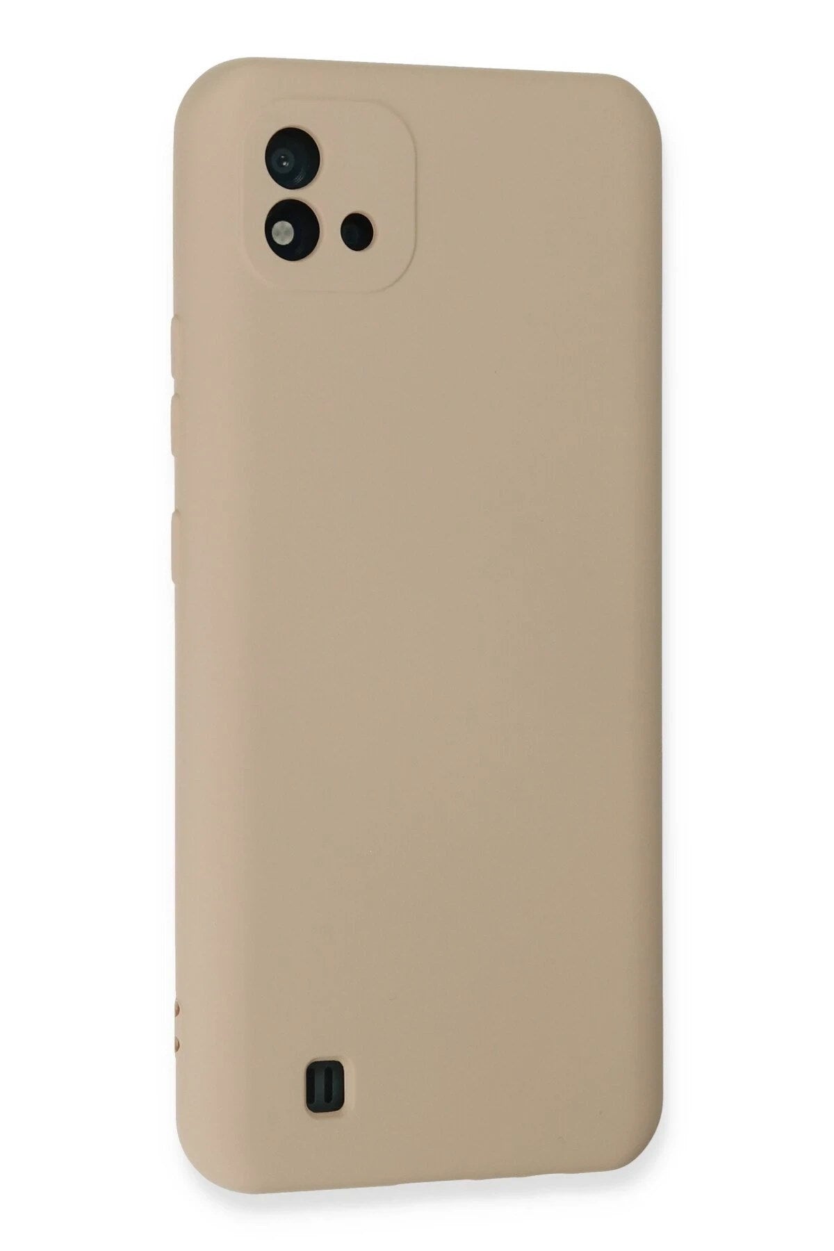 Mey İthalat® Realme C11 2021 Kılıf Nano içi Kadife Silikon - Pudra