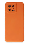 Mey İthalat® Mi 13 Kılıf Nano içi Kadife Silikon - Turuncu