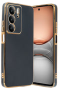 Mey İthalat® Realme C75 4G Kılıf Volet Silikon - Siyah