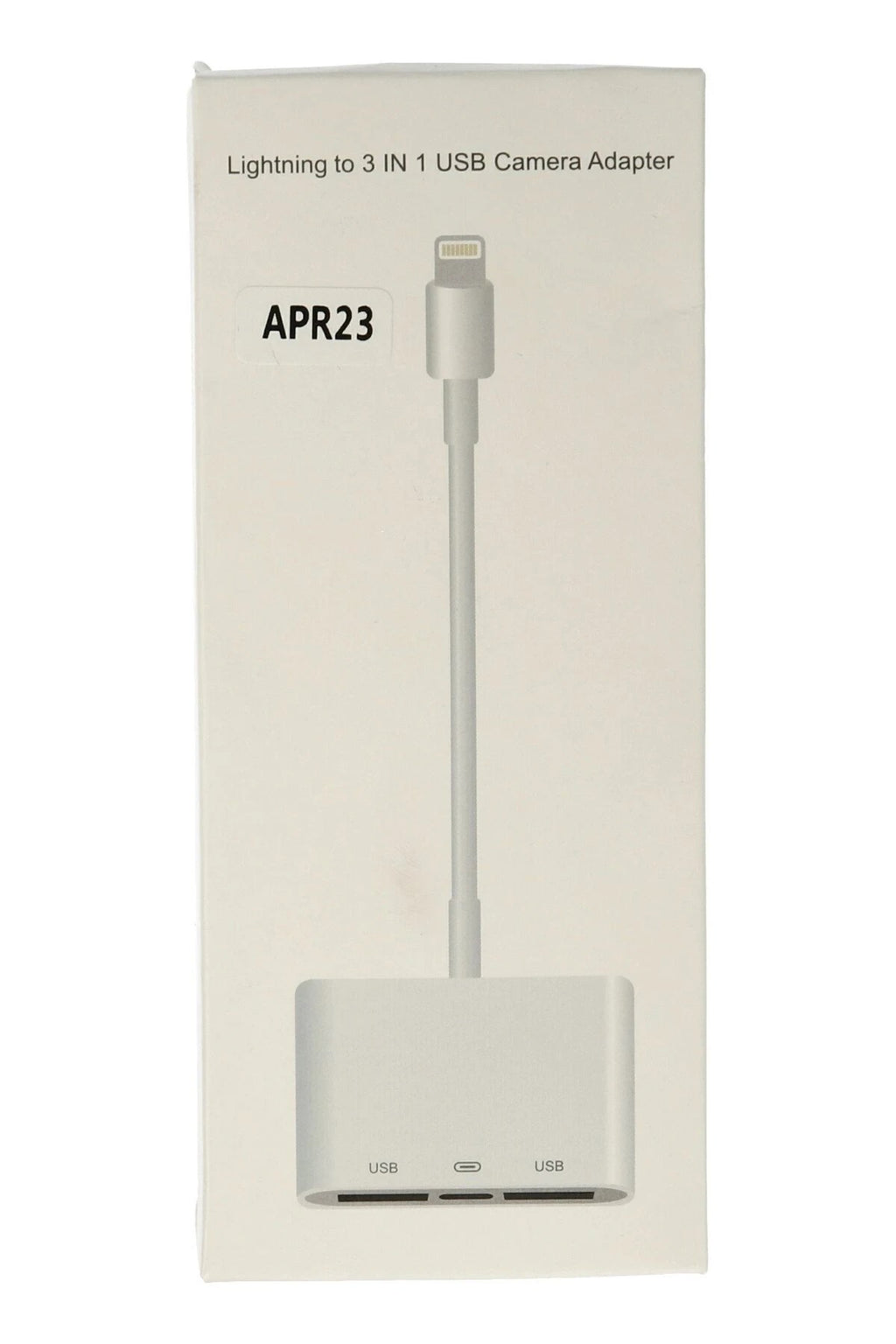 Mey İthalat® APR23 Iphone Otg 3in1 - Beyaz
