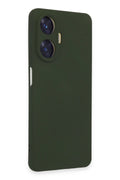 Mey İthalat® Realme C55 Kılıf Nano içi Kadife Silikon - Koyu Yeşil