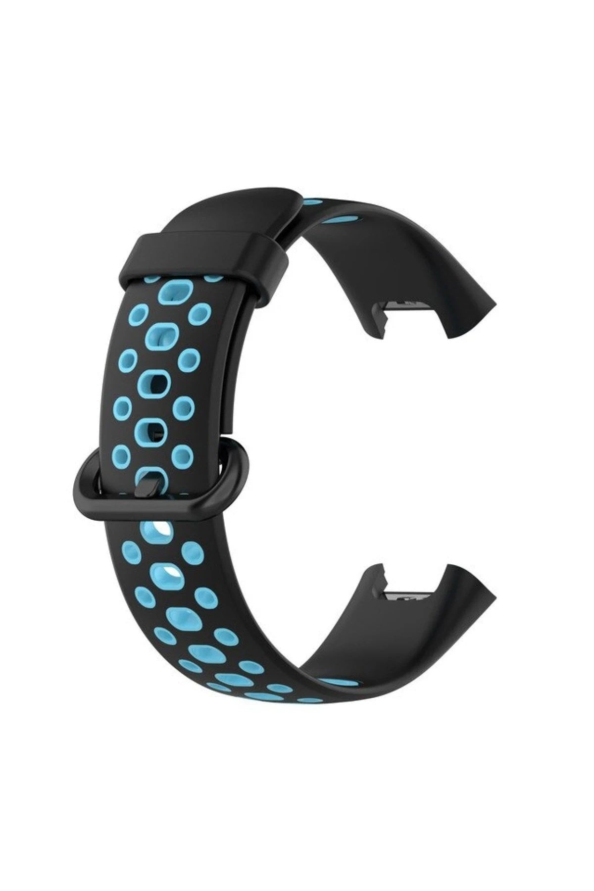 Mey İthalat® Redmi Watch 2 Spor Delikli Kordon - Siyah-Mavi