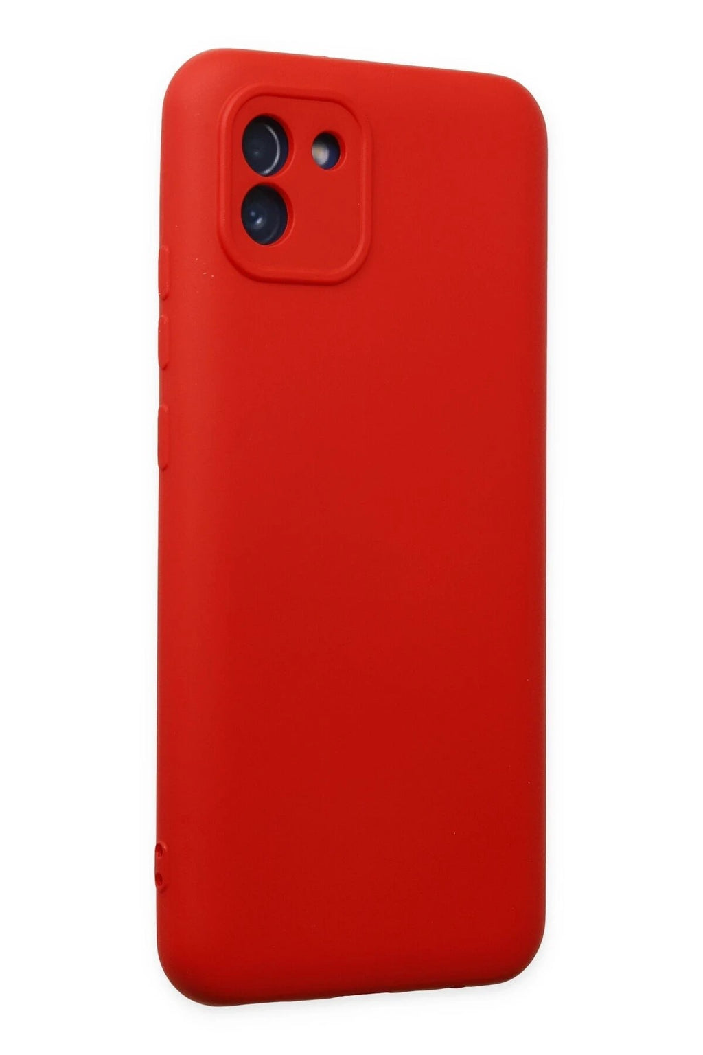 Mey İthalat® Samsung Galaxy A03 Kılıf Nano içi Kadife Silikon - Kırmızı