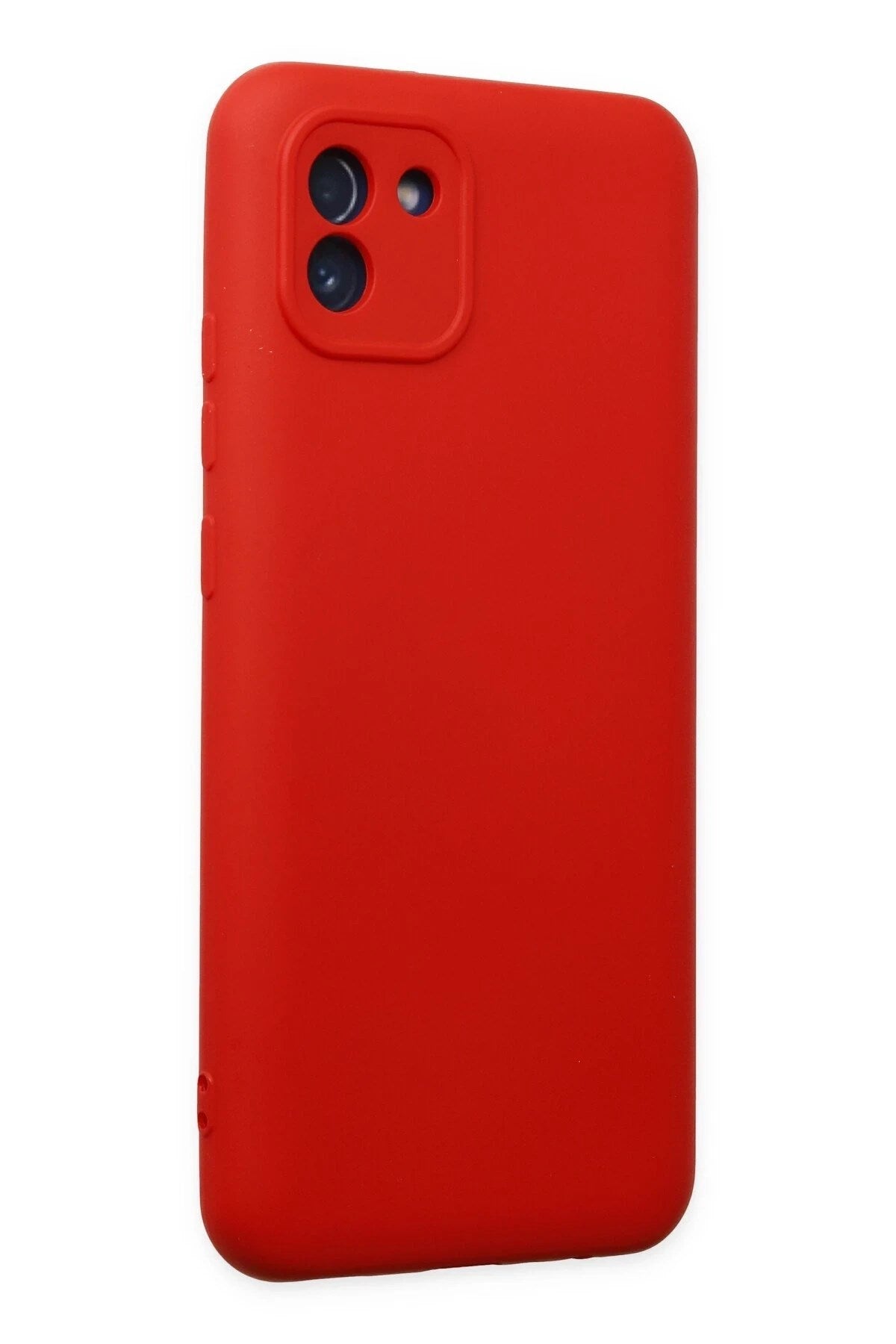 Mey İthalat® Samsung Galaxy A03 Kılıf Nano içi Kadife Silikon - Kırmızı