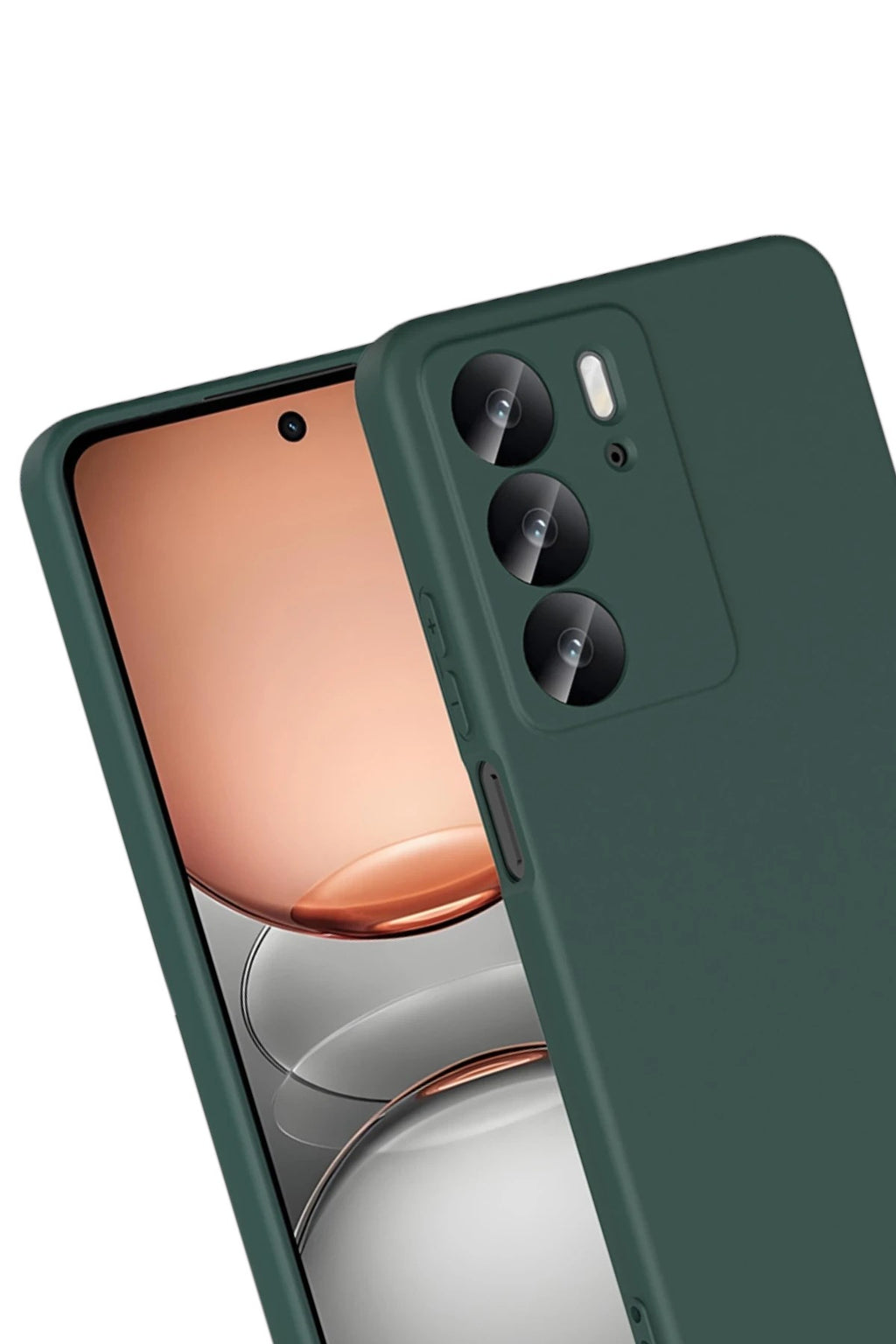 Mey İthalat® Realme C75 4G First Silikon - Koyu Yeşil