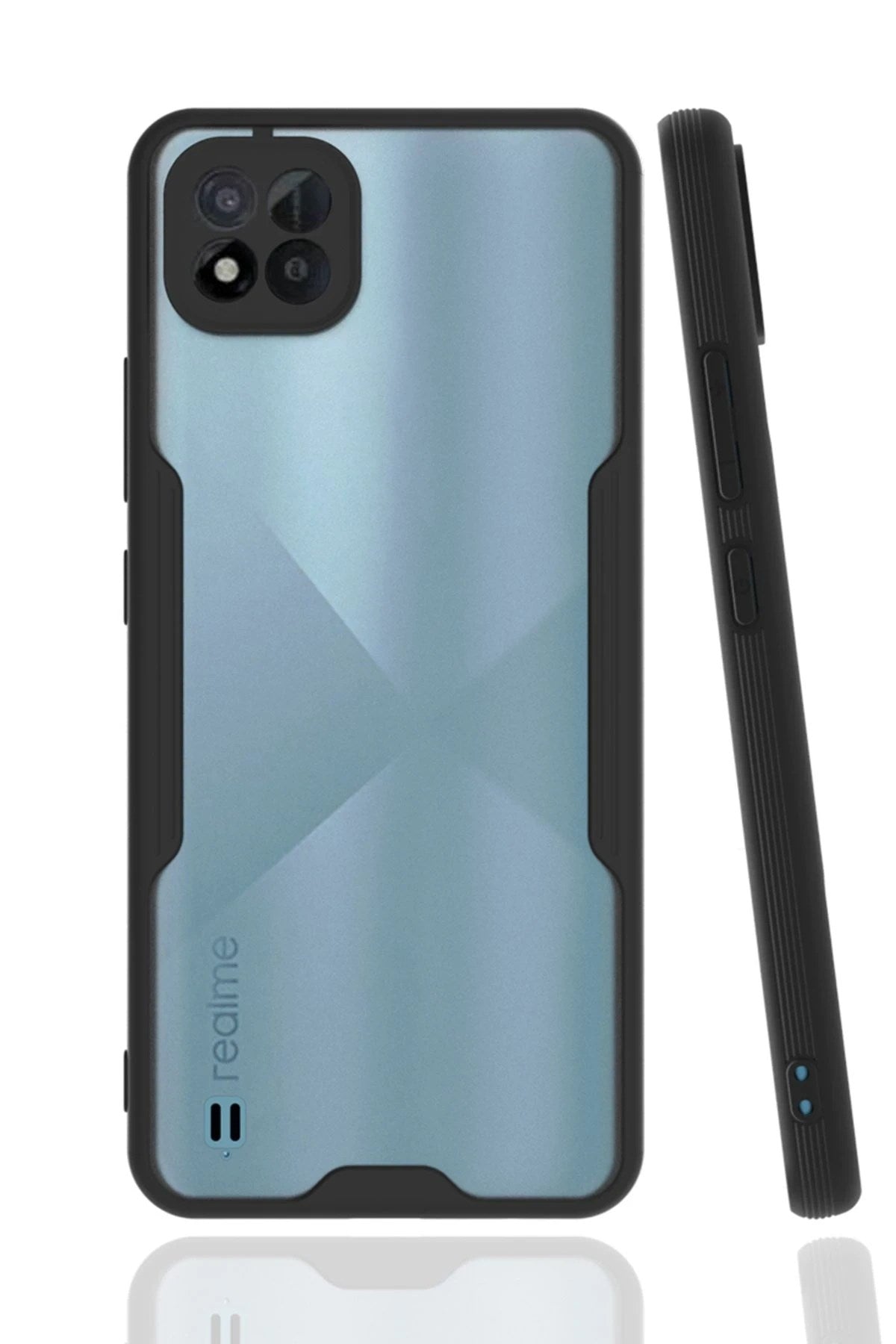 Mey İthalat® Realme C11 2021 Kılıf Platin Silikon - Siyah