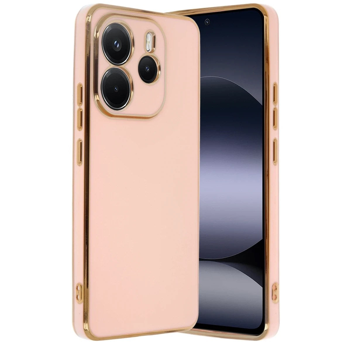 Mey İthalat® Redmi Note 14 4G Kılıf Volet Silikon - Pembe