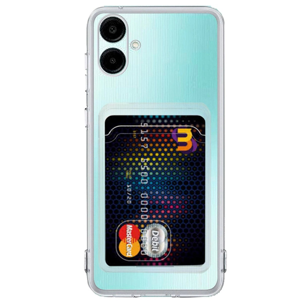 Mey İthalat® Samsung Galaxy A06 Kılıf Kart Şeffaf Silikon - Şeffaf