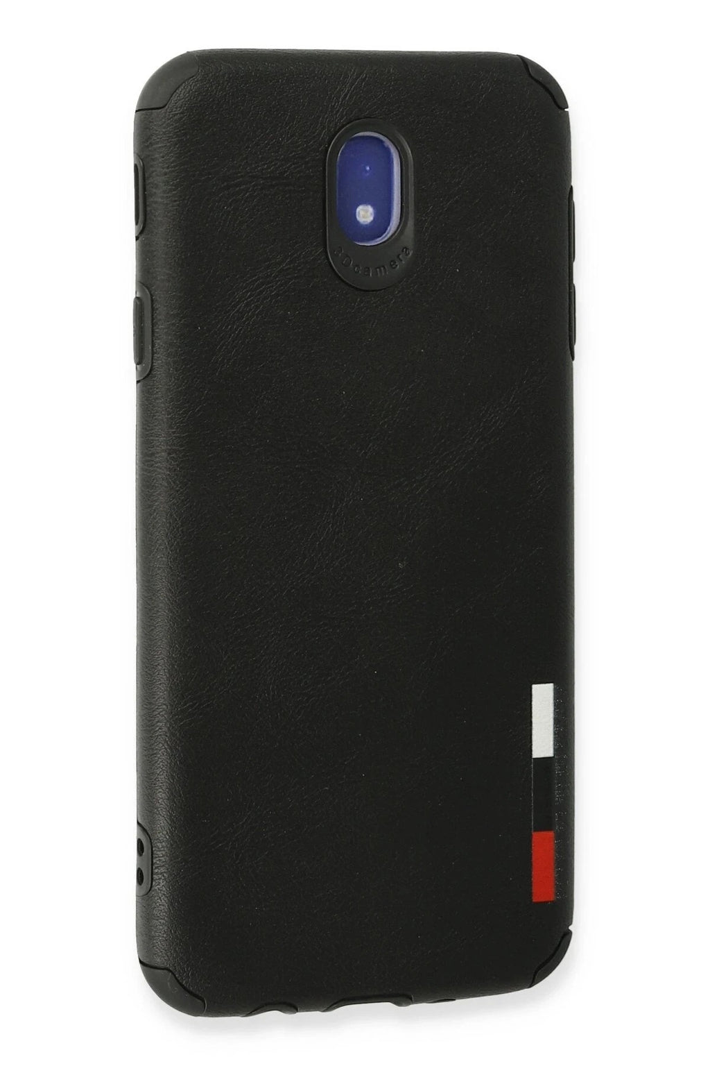 Mey İthalat® Samsung Galaxy J7 Pro / J730 Kılıf Loop Deri Silikon - Siyah
