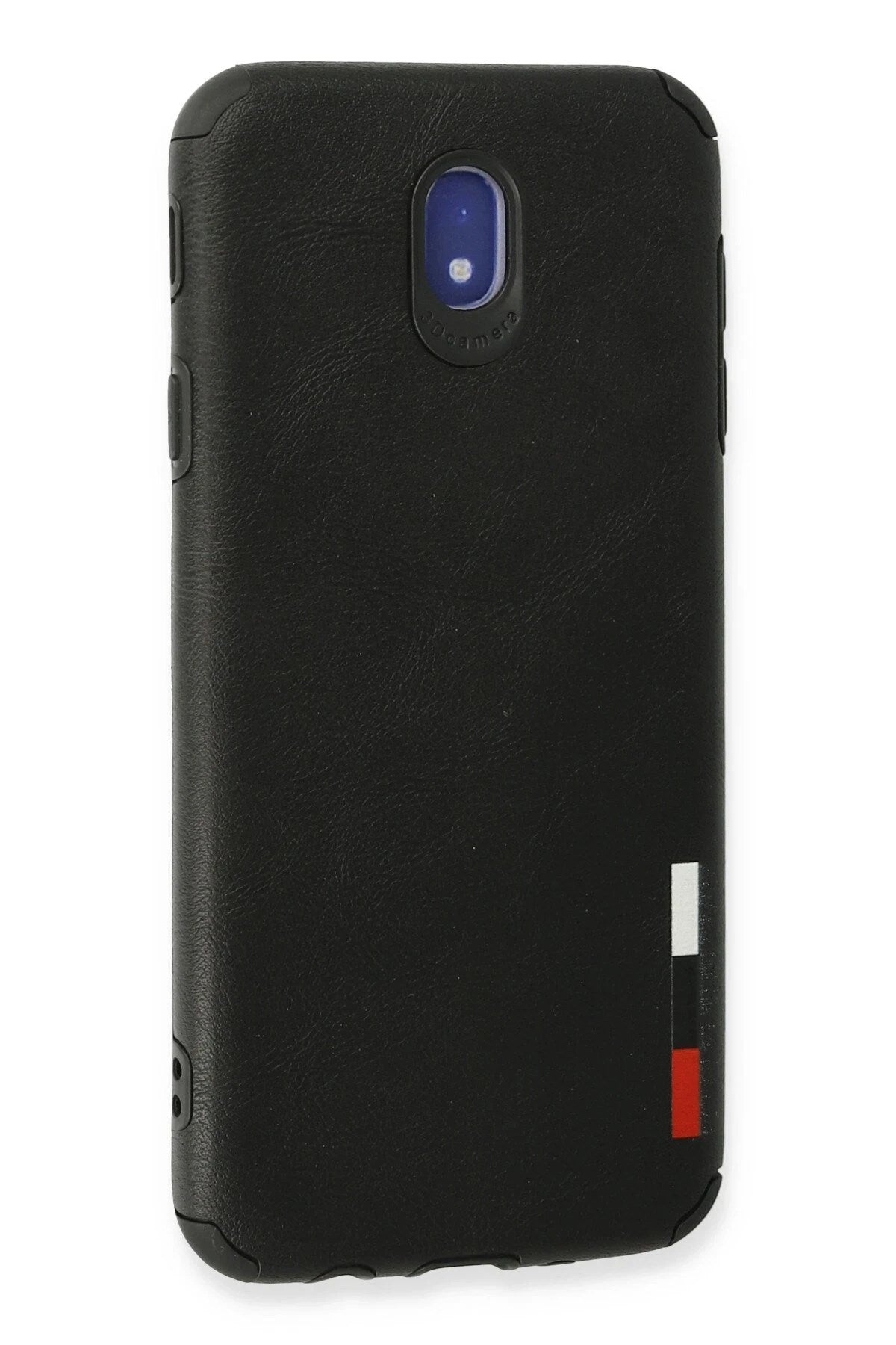 Mey İthalat® Samsung Galaxy J7 Pro / J730 Kılıf Loop Deri Silikon - Siyah