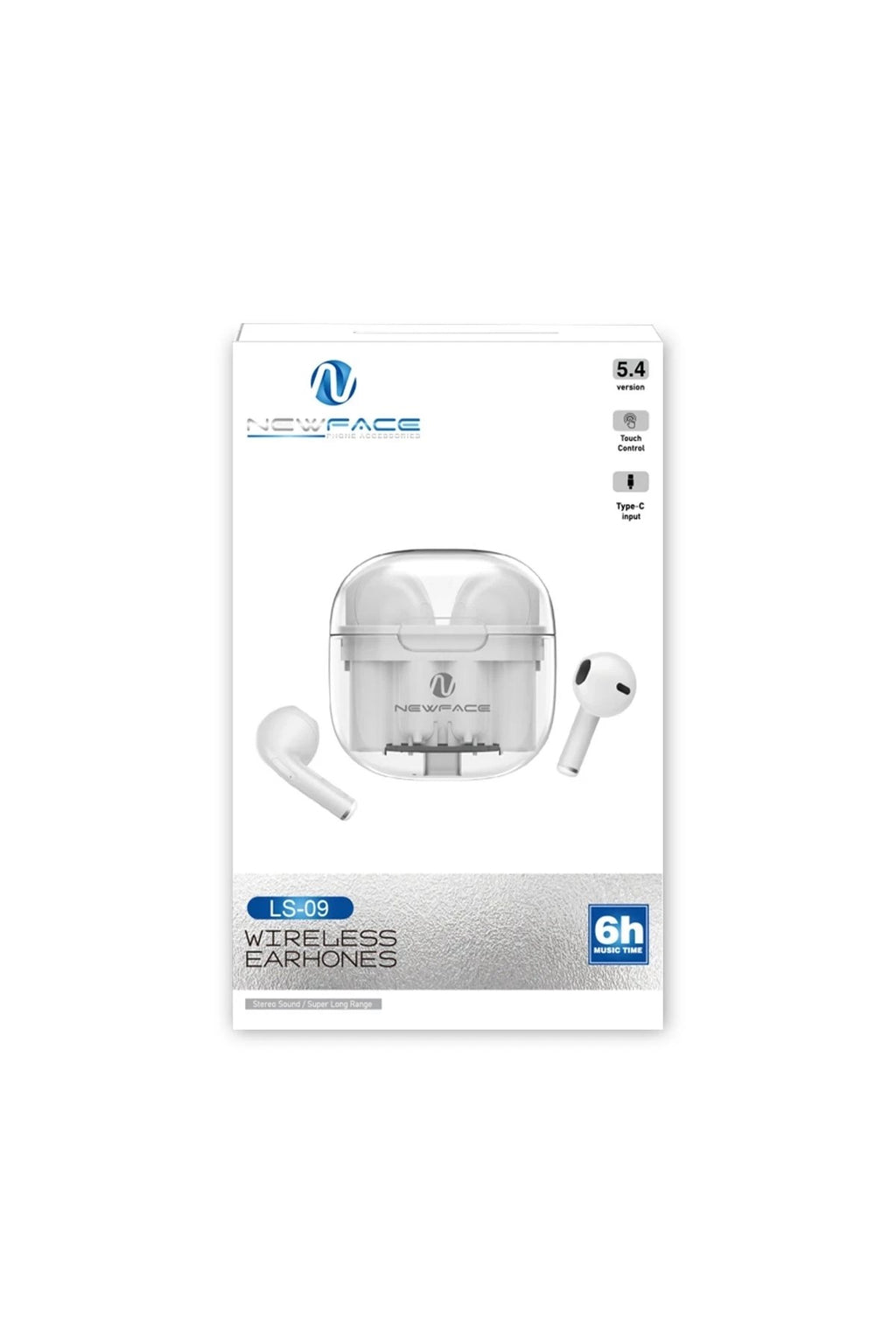 Mey İthalat® LS-09 Bluetooth 5.3 TWS Kablosuz Airpods Kulaklık - Mavi