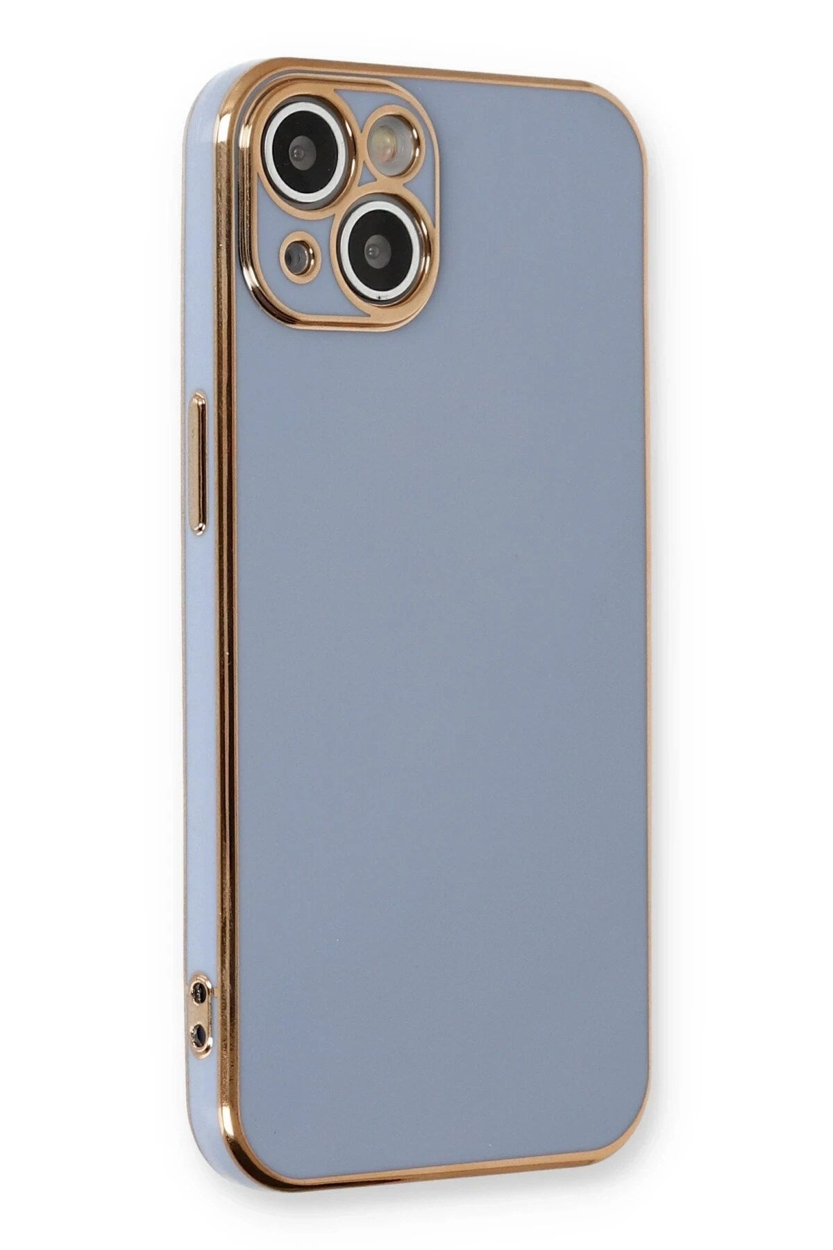 Mey İthalat® iPhone 13 Kılıf Volet Silikon - Mavi
