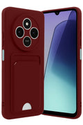 Mey İthalat® Redmi 14C Kelvin Kartvizitli Silikon - Bordo
