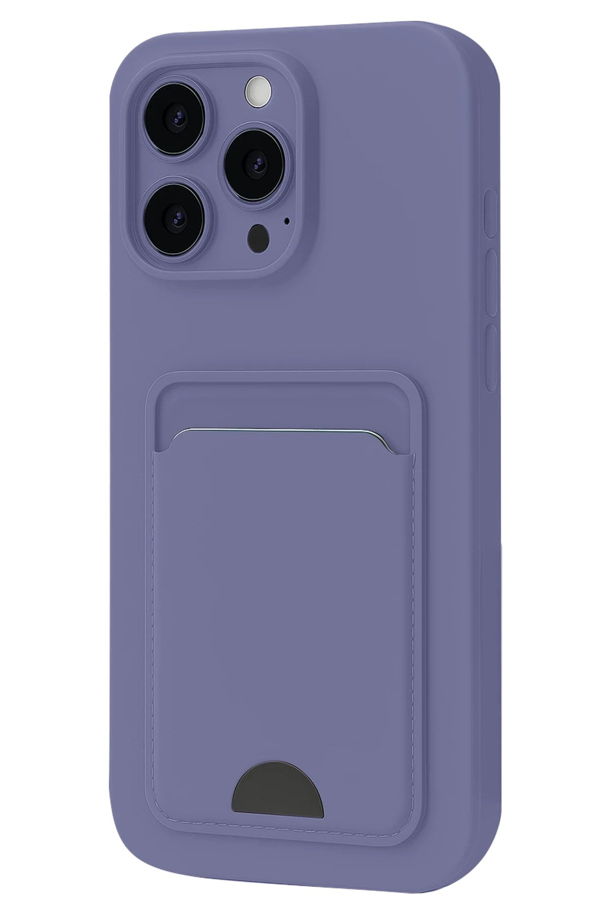 Mey İthalat® iPhone 16 Pro Max Kılıf Kelvin Kartvizitli Silikon - Lila
