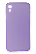 Mey İthalat® iPhone XR Kılıf PP Ultra İnce Kapak - Mor