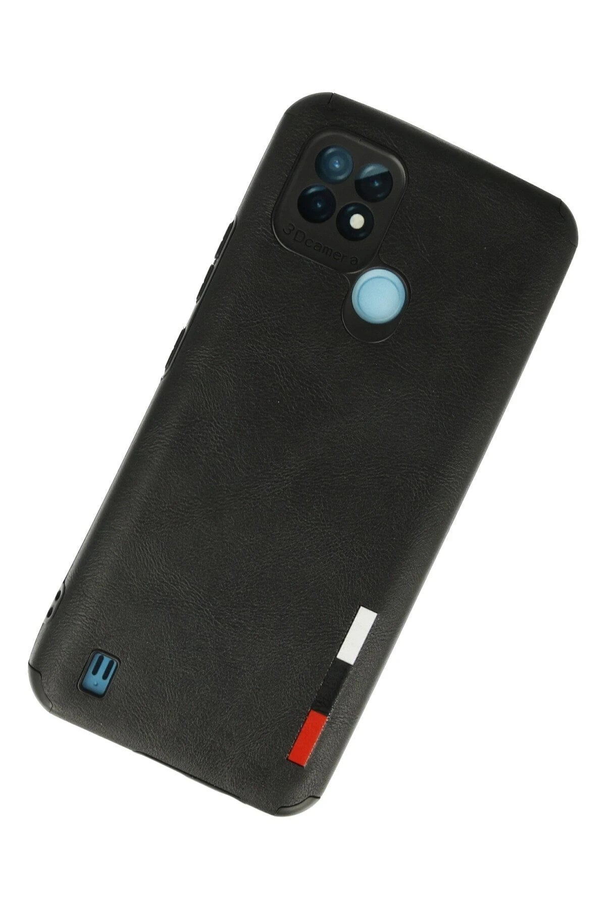 Mey İthalat® Realme C21 Kılıf Loop Deri Silikon - Siyah