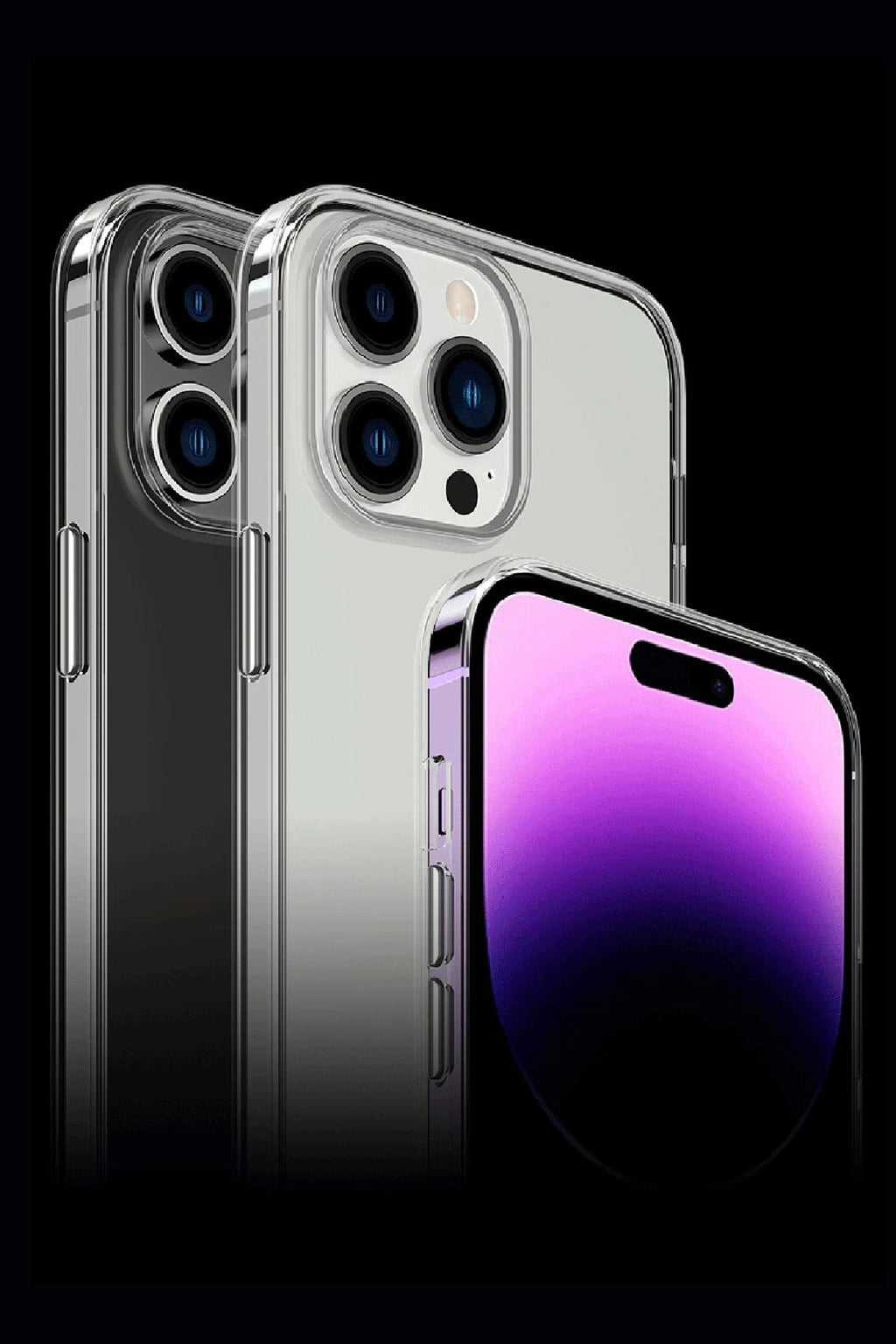 Mey İthalat® iPhone 15 Pro Max Kılıf Tron Şeffaf Magsafe Kapak - Şeffaf