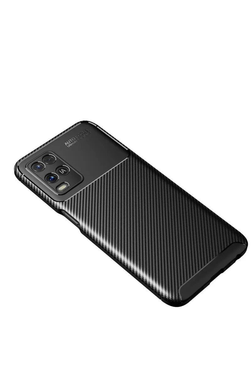 Mey İthalat® A54 4G Kılıf Auto Focus Karbon Kapak - Siyah