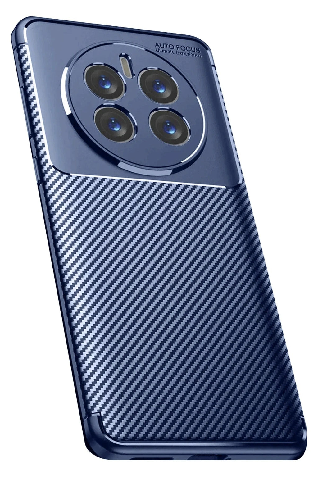 Mey İthalat® Realme 12 Pro Plus Kılıf Auto Focus Karbon Kapak - Lacivert