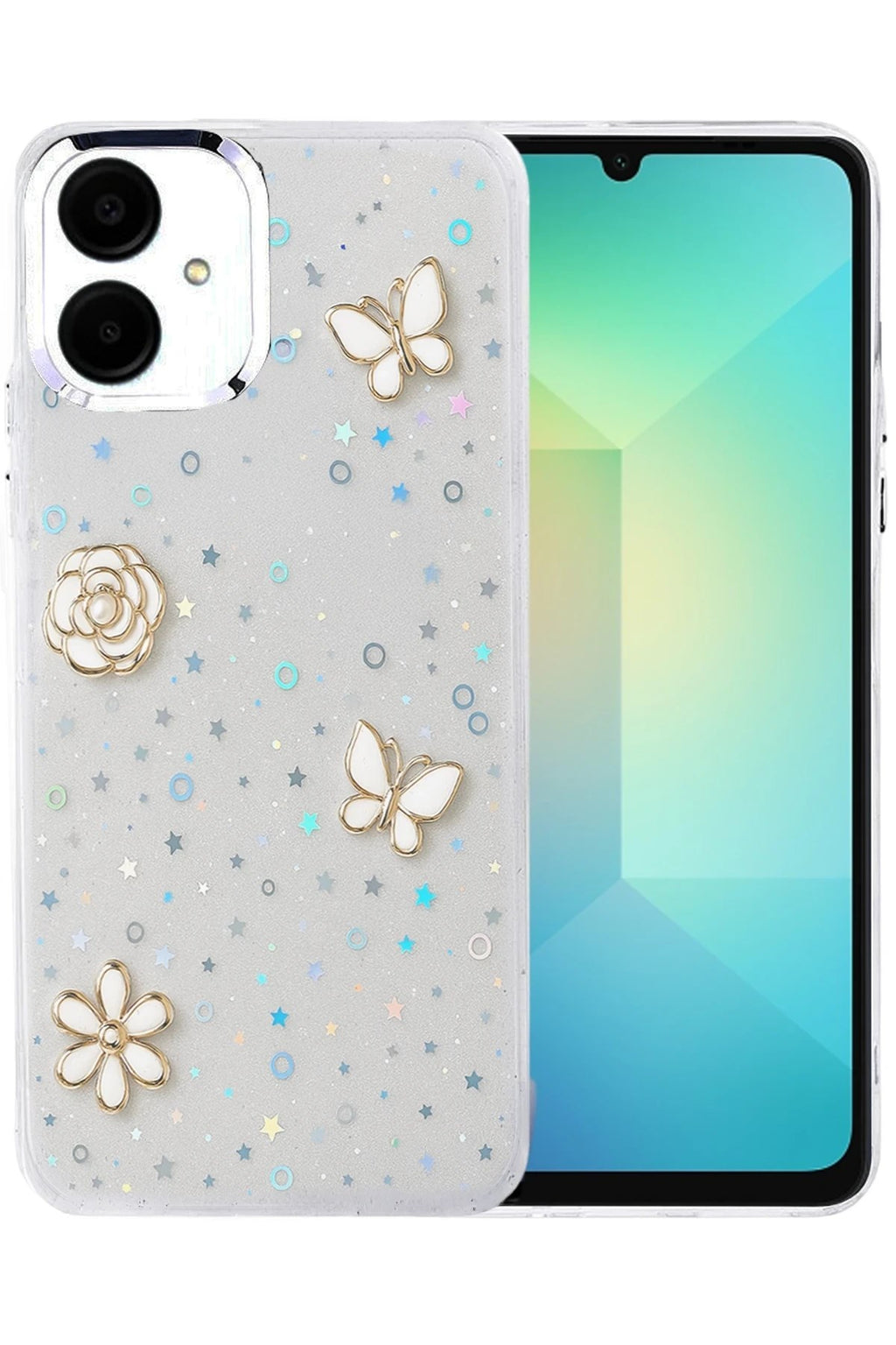 Mey İthalat® Samsung Galaxy A06 Fiyonk Desenli Kapak - Desen 10