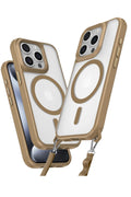 Mey İthalat® iPhone 15 Pro Max Kılıf Enka Magsafe Silikon Kılıf - Desert