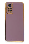 Mey İthalat® Redmi Note 12 Pro 4G Kılıf Volet Silikon - Mor