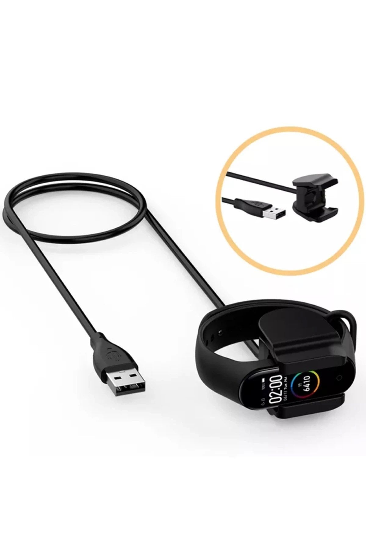 Mey İthalat® MC05 Şarj Adaptörü 100cm Mi Band 4