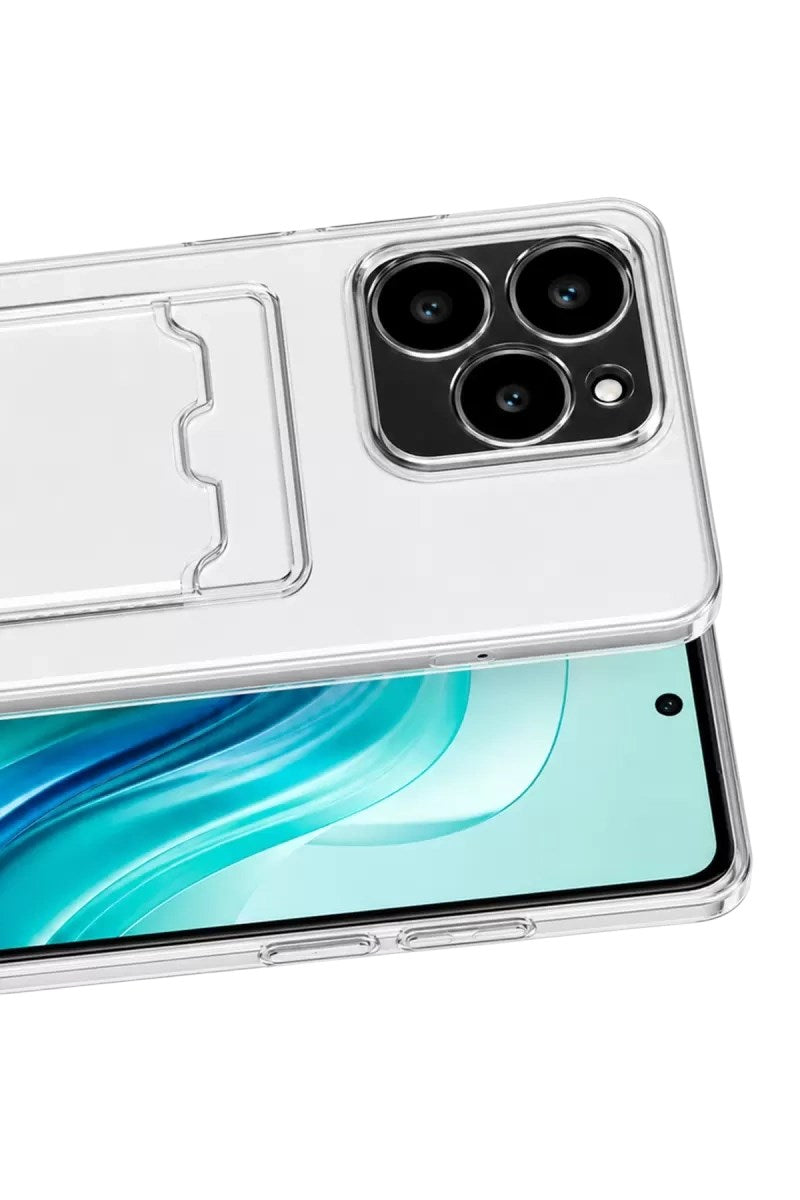 Mey İthalat® Realme C61 Kılıf Kart Şeffaf Silikon - Şeffaf