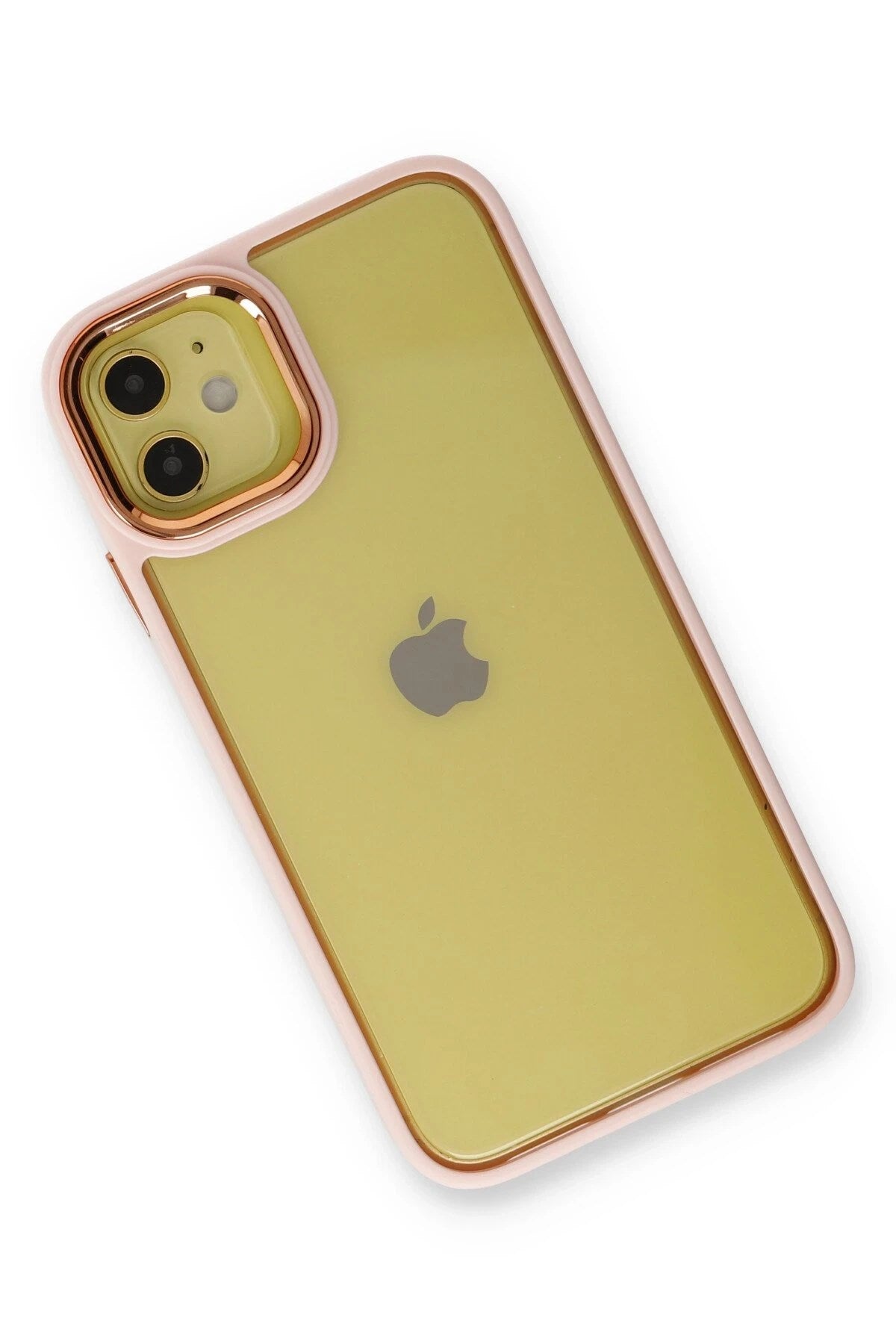 Mey İthalat® iPhone 12 Kılıf Dora Kapak - Pudra