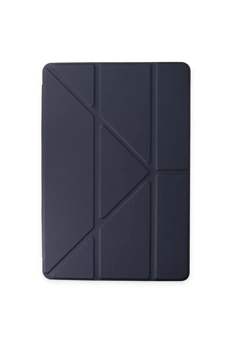 Mey İthalat® iPad 10.2 (8.nesil) Kılıf Kalemlikli Mars Tablet Kılıfı - Lacivert