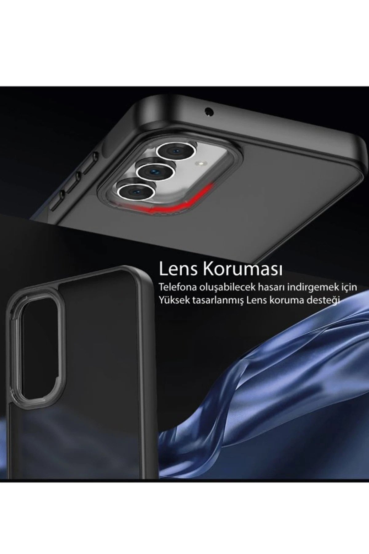 Mey İthalat® Samsung Galaxy A05S Kılıf Elegant Kapak - Açık Mavi