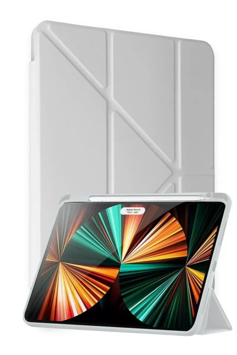 Mey İthalat® Huawei MatePad Air 11.5 Kılıf Kalemlikli Mars Tablet Kılıfı - Gri