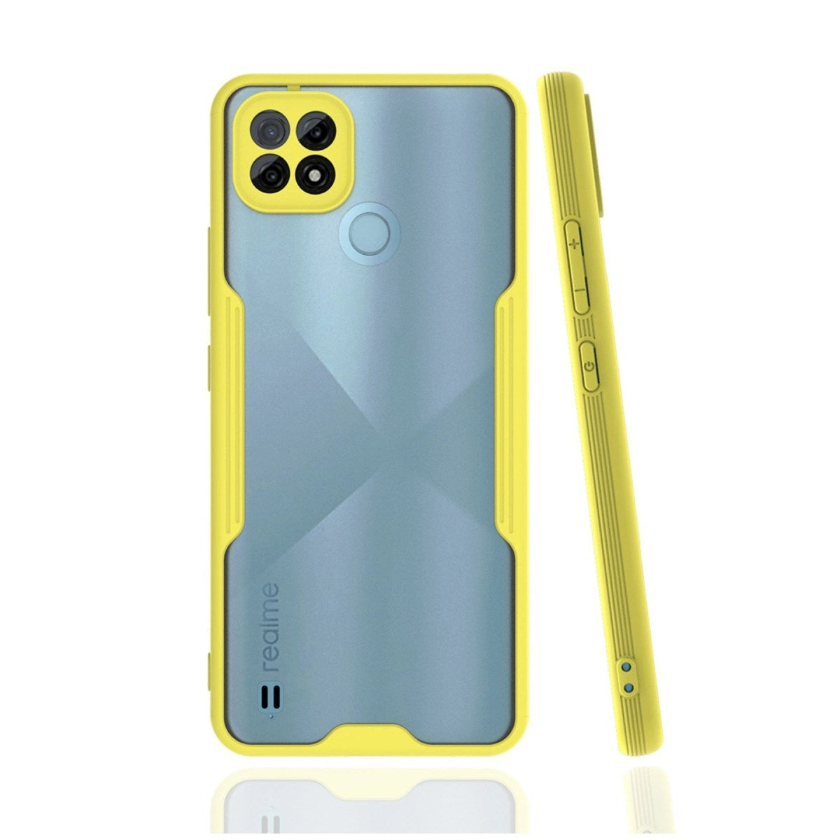 Mey İthalat® Realme C21 Kılıf Platin Silikon - Sarı