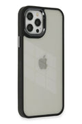 Mey İthalat® iPhone 12 Pro Max Kılıf Dora Kapak - Siyah