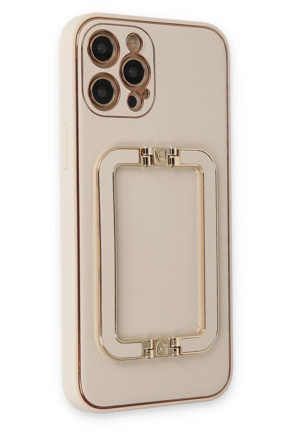 Mey İthalat® iPhone 12 Pro Kılıf Coco Elit Kapak - Gold