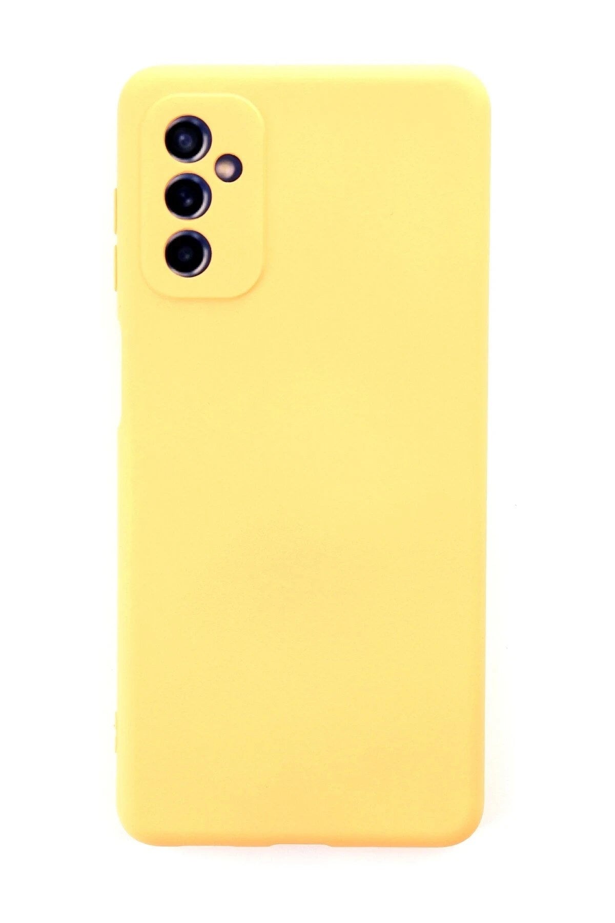 Mey İthalat® Samsung Galaxy M52 5G Kılıf Nano içi Kadife Silikon - Sarı