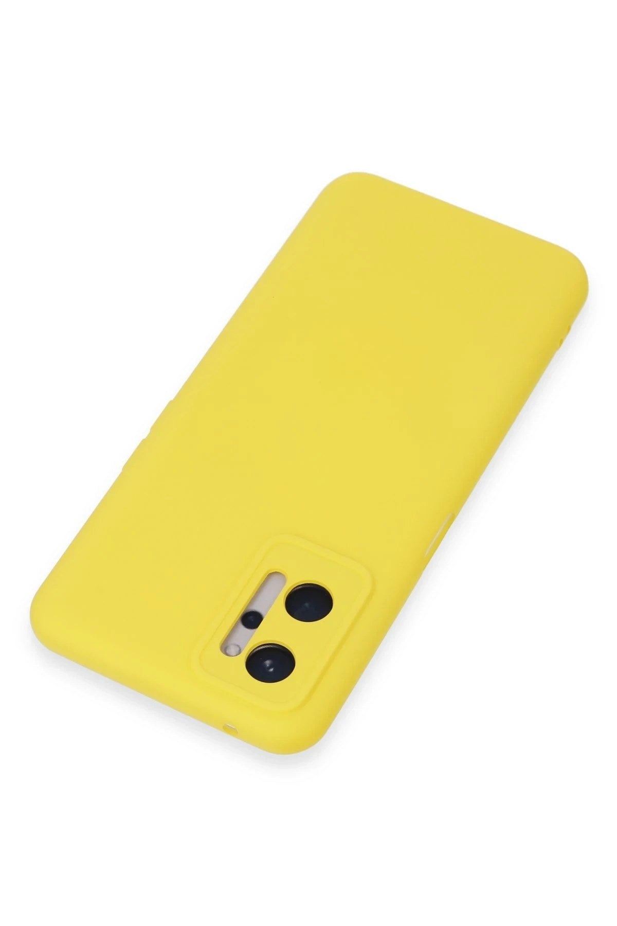 Mey İthalat® Realme 9i 4G Kılıf Nano içi Kadife Silikon - Sarı