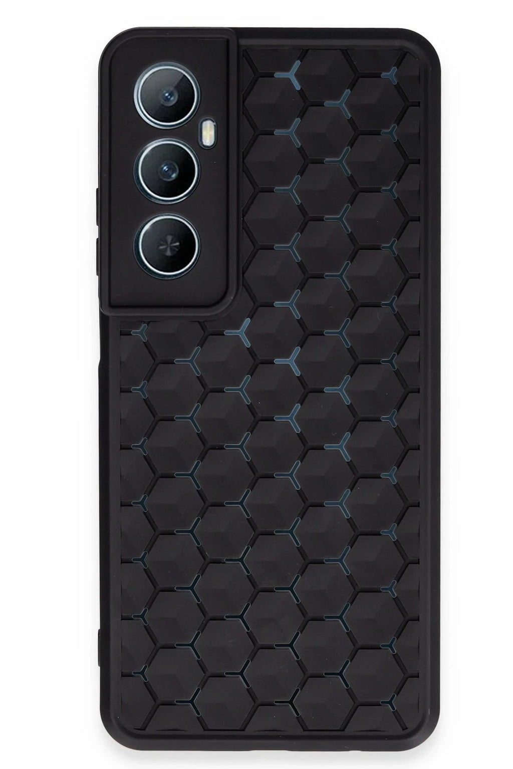 Mey İthalat® Realme C65 Kılıf Petek Silikon Kapak - Siyah