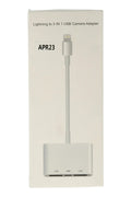 Mey İthalat® APR23 Iphone Otg 3in1 - Beyaz