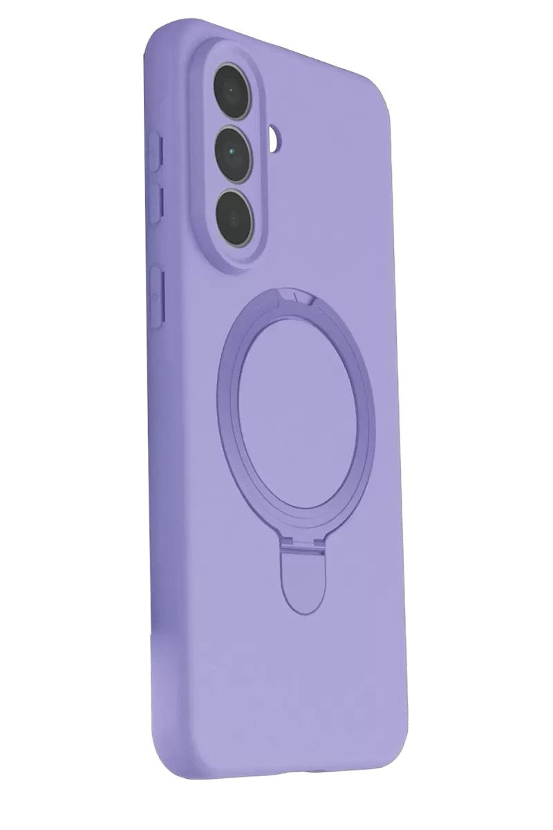 Mey İthalat® Samsung Galaxy A57 5G Regal Magsafe Standlı Kapak - Lila