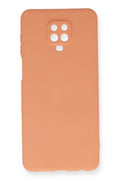 Mey İthalat® Redmi Note 9 Pro Kılıf Nano içi Kadife Silikon - Turuncu
