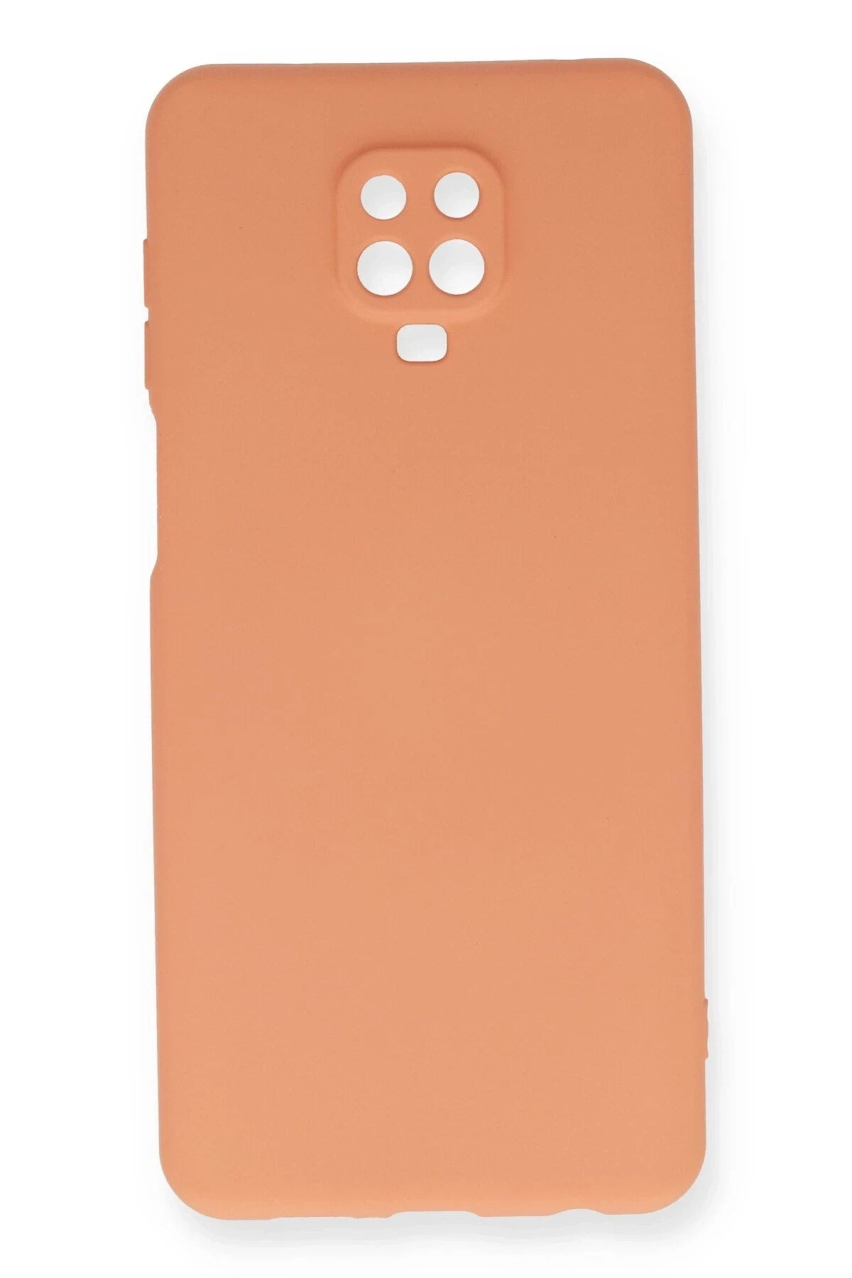 Mey İthalat® Redmi Note 9 Pro Kılıf Nano içi Kadife Silikon - Turuncu