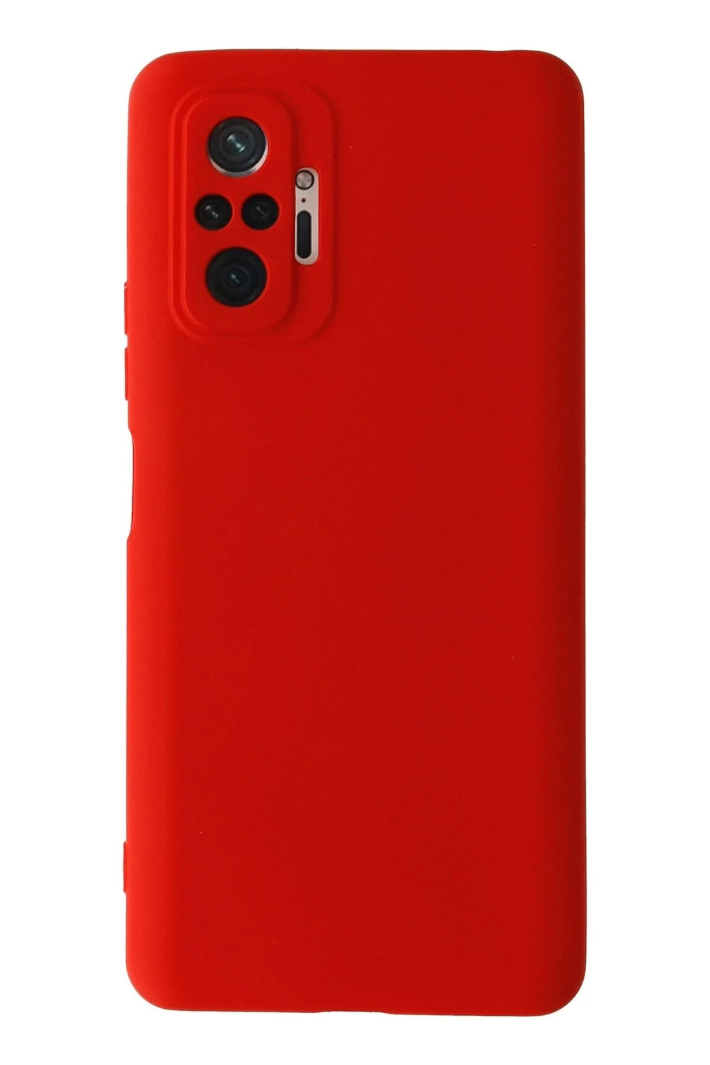 Mey İthalat® Redmi Note 10 Pro Kılıf Nano içi Kadife Silikon - Kırmızı
