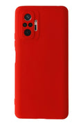 Mey İthalat® Redmi Note 10 Pro Kılıf Nano içi Kadife Silikon - Kırmızı